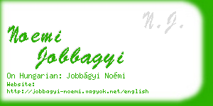 noemi jobbagyi business card